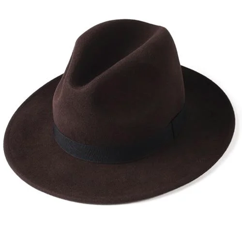 Minimalist Classic Wool Felt Fedora Hat Environmentally Friendly