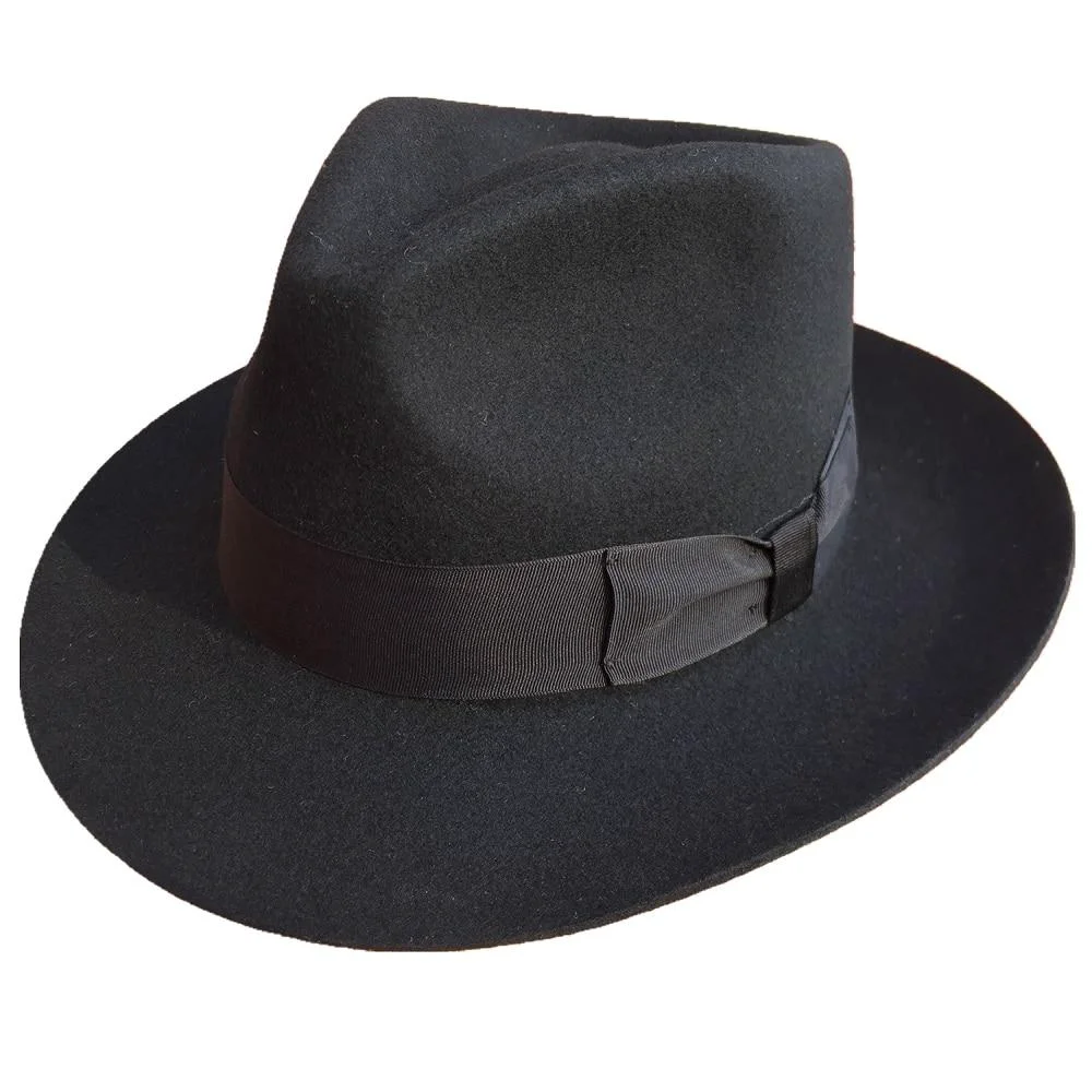 Selected Pietro Wool Felt Fedora Hat Crafted