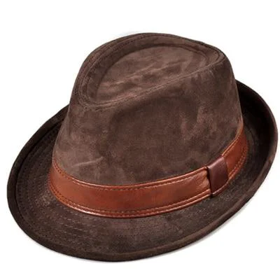Responsible Suede Leather Trilby Hat Premium