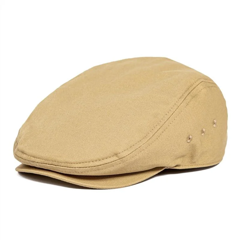 Green Twill Cotton Ivy Cap Smooth