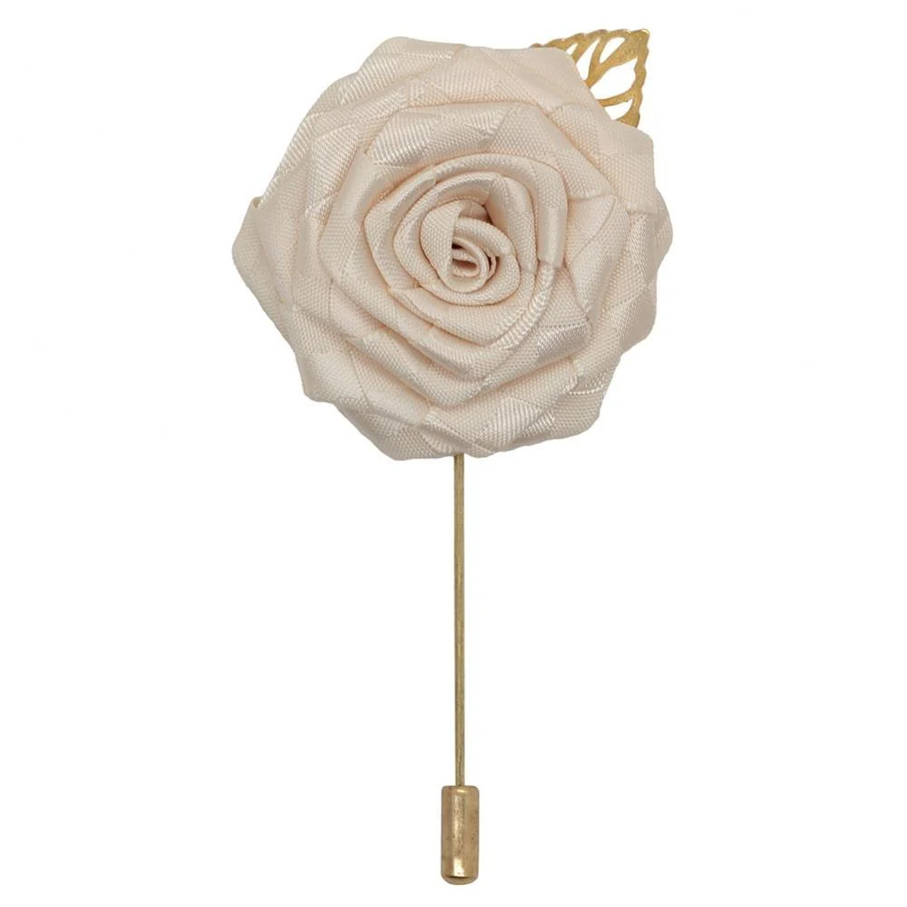 Professional Satin Rose Lapel Pin Practical