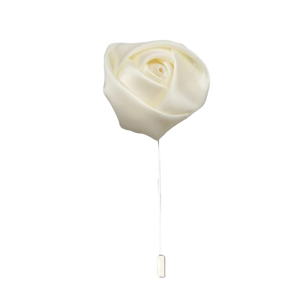 Exclusive Silk Rose Lapel Pin Selected
