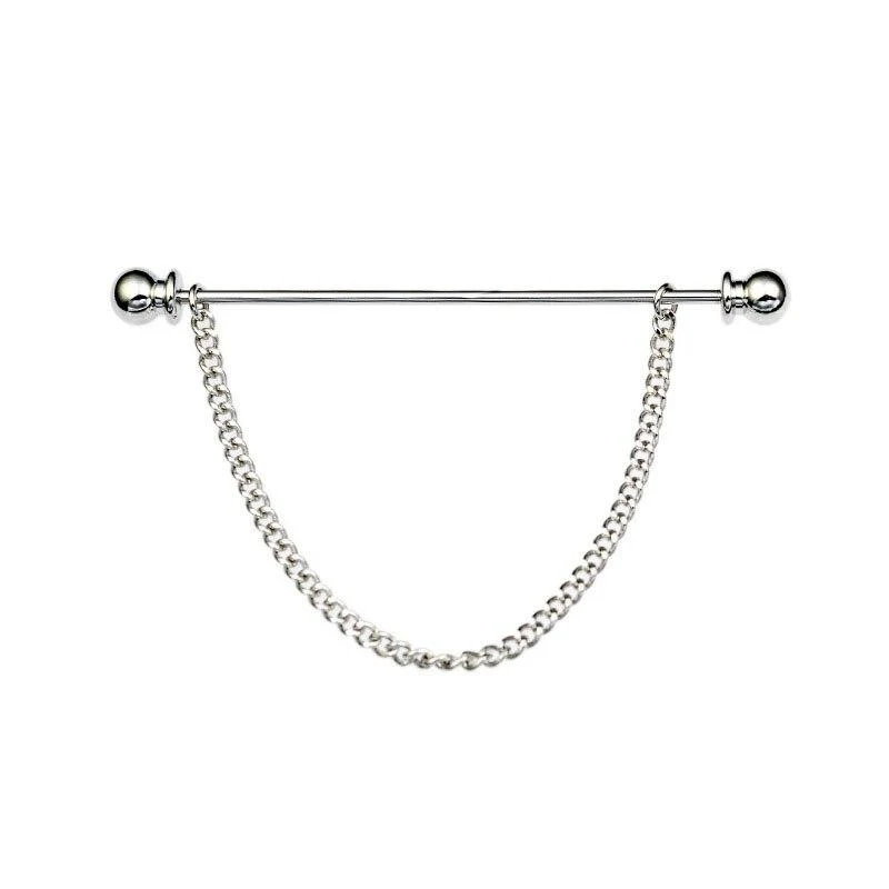 Crafted Globe Collar Bar With Chain Soft