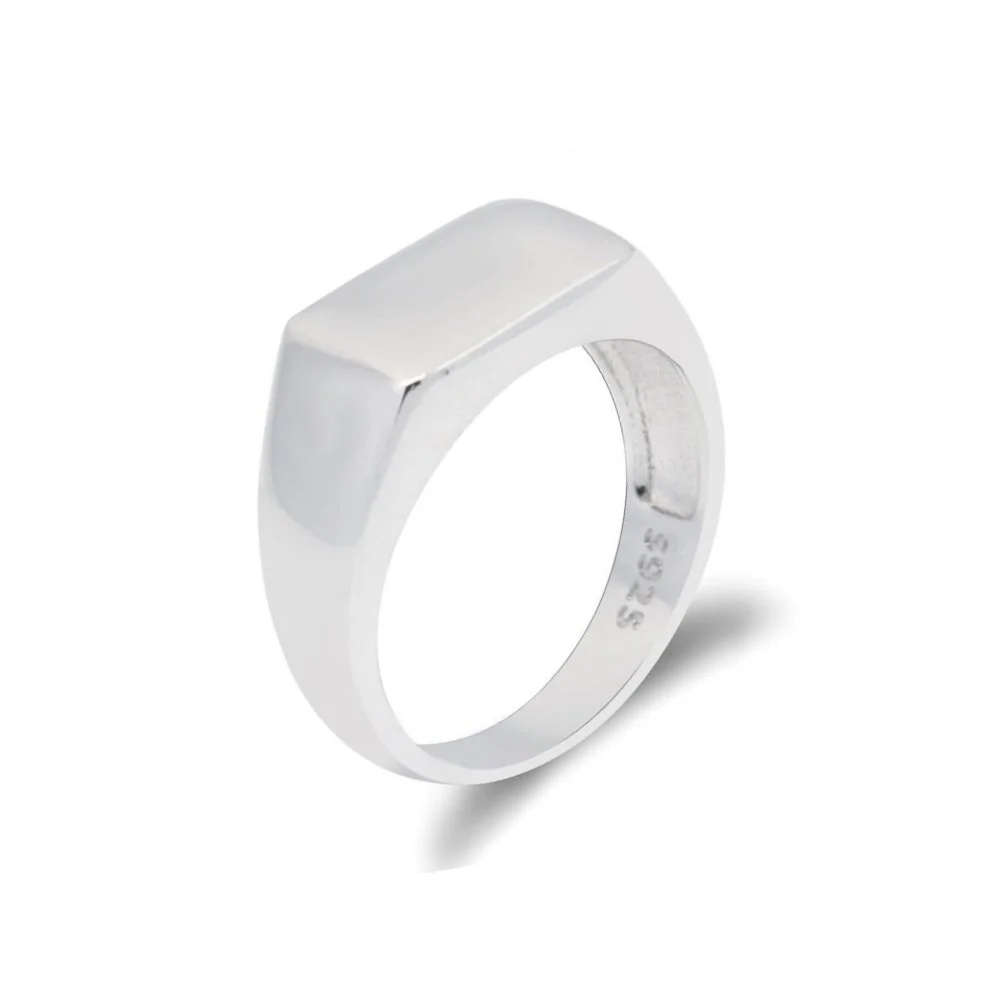 Trendy Noah 925 Sterling Silver Signet Ring Convenient
