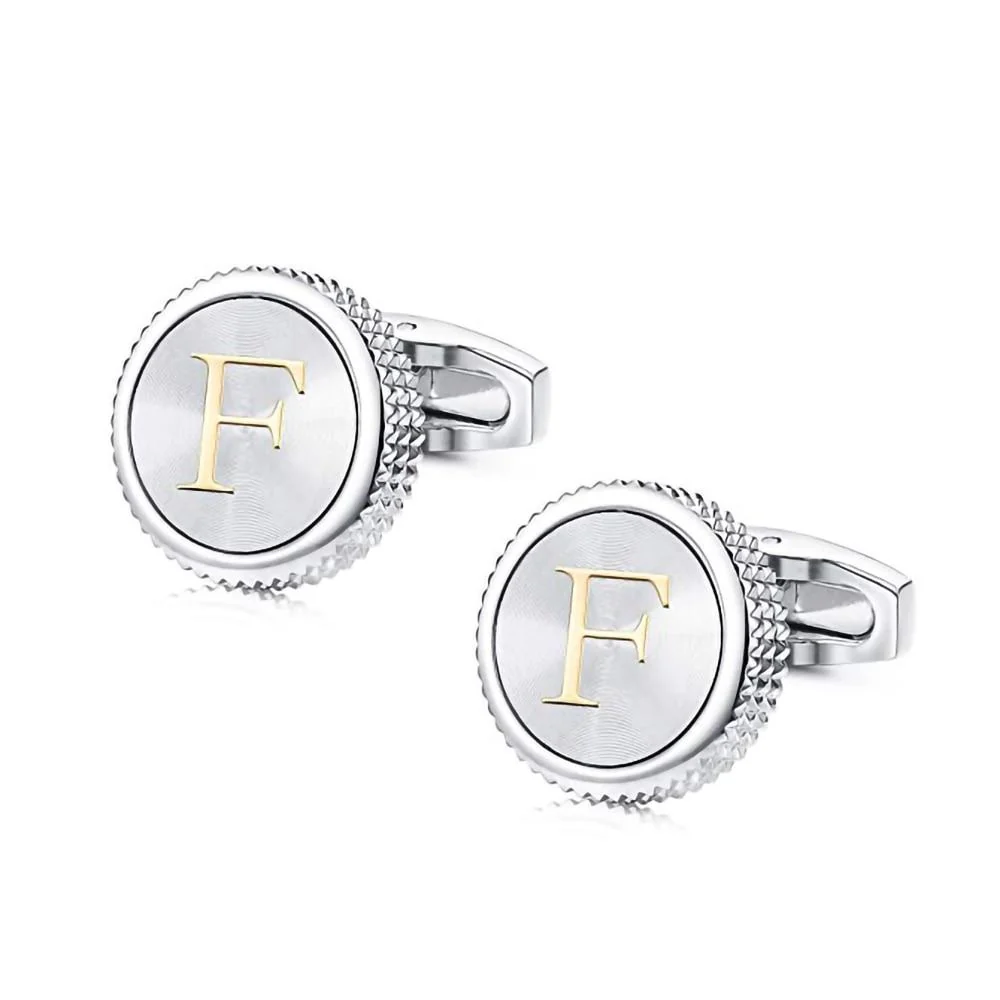 Verified Personalized Monogram Pearl Cufflinks Clean
