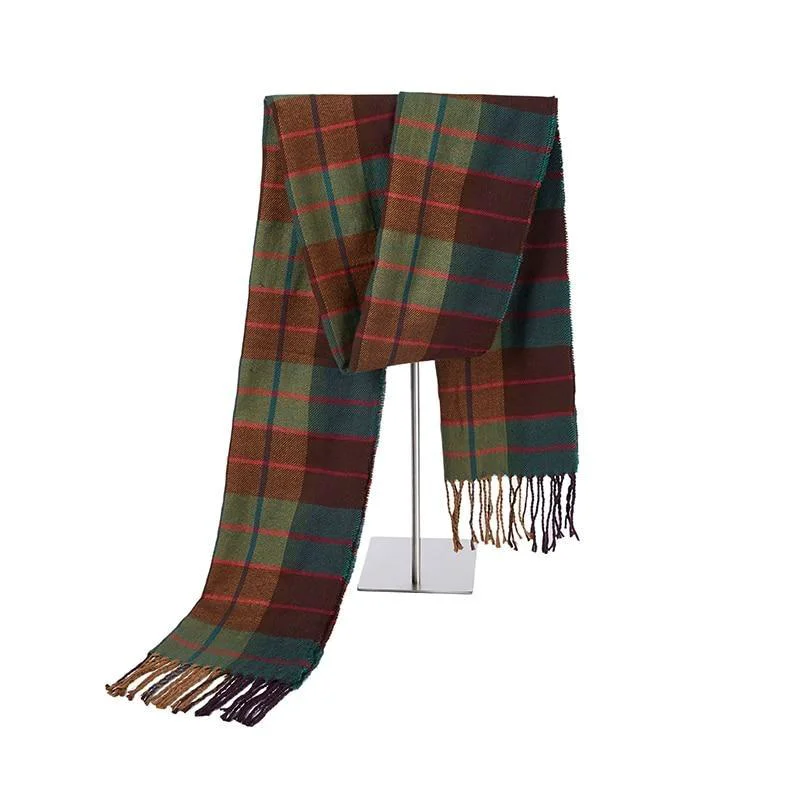 High-End Harold Tartan Plaid Cashmere Wool Scarf Fashionable