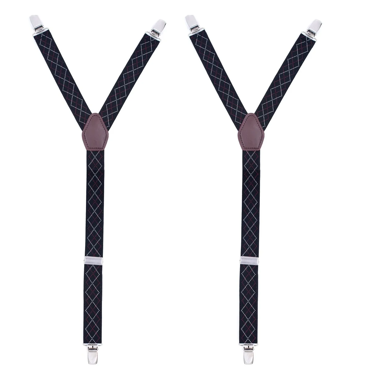 Lightweight Argyle Long Adjustable Shirt Stays Superior