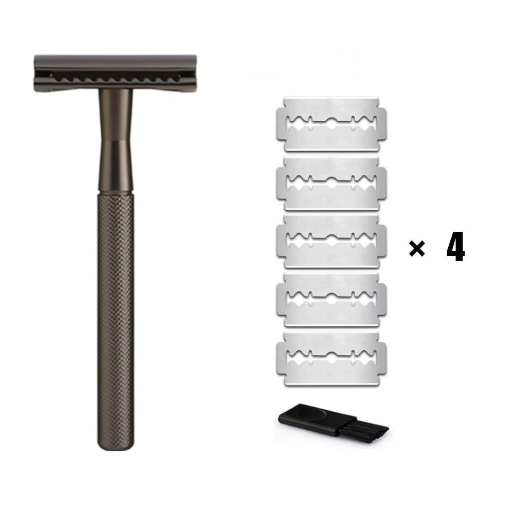 Trendy Classic Double Edge Safety Razor 20 Blades Set High-Performance
