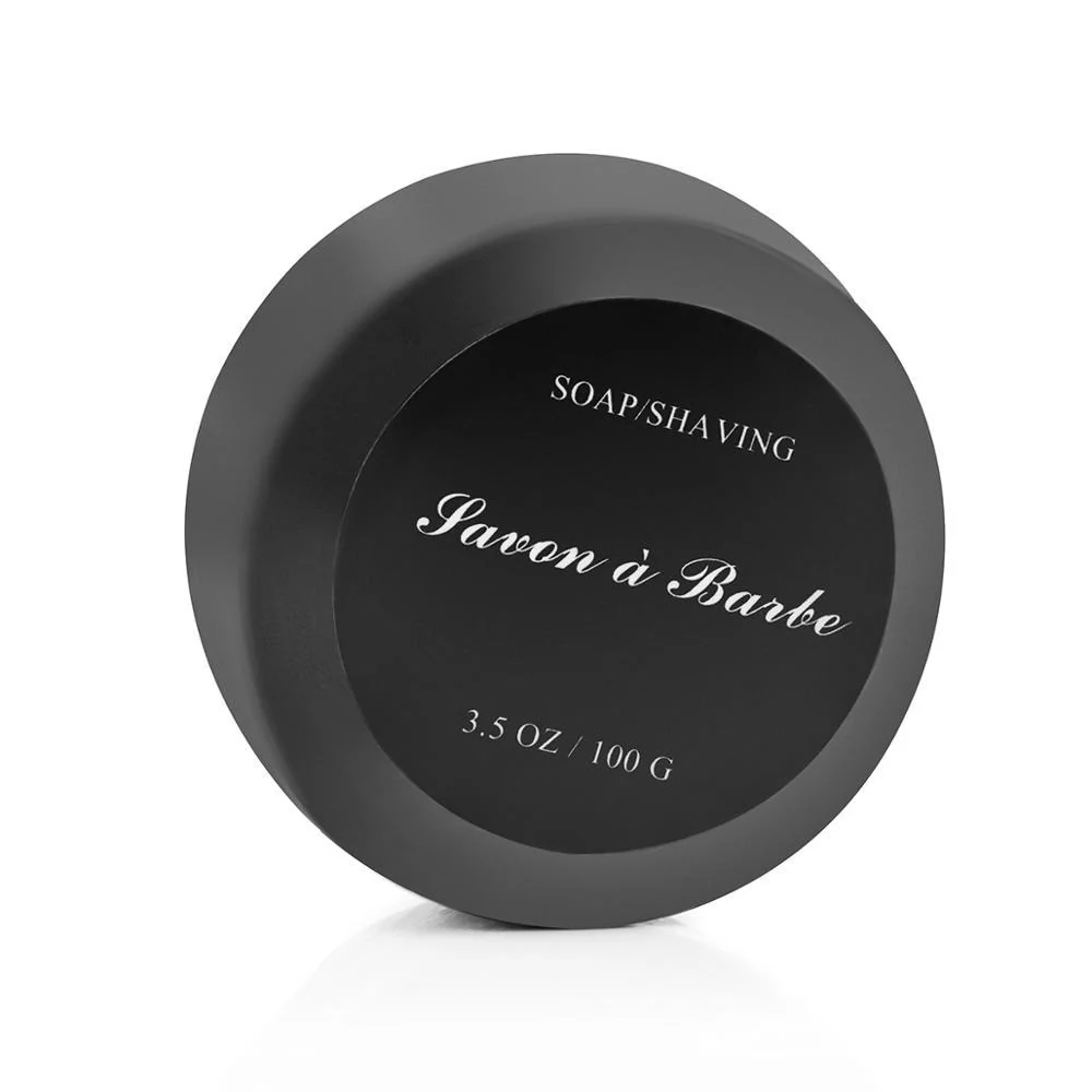 Premium 100g Black Bamboo Shaving Soap 3.5 oz Convenient