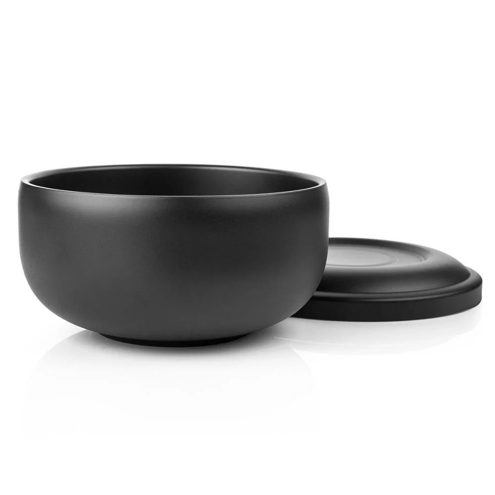 Excellent Large Black Stainless Steel Shaving Soap Bowl High-Quality