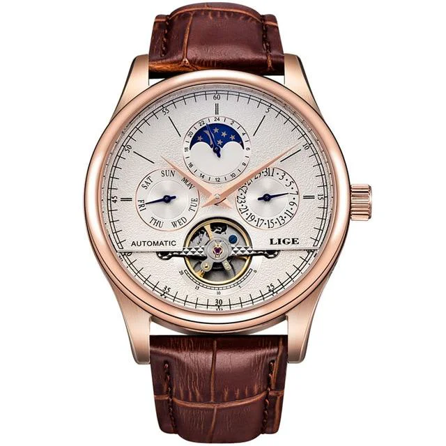 Luxury Pascal Mechanical Moon Phase Watch Reliable