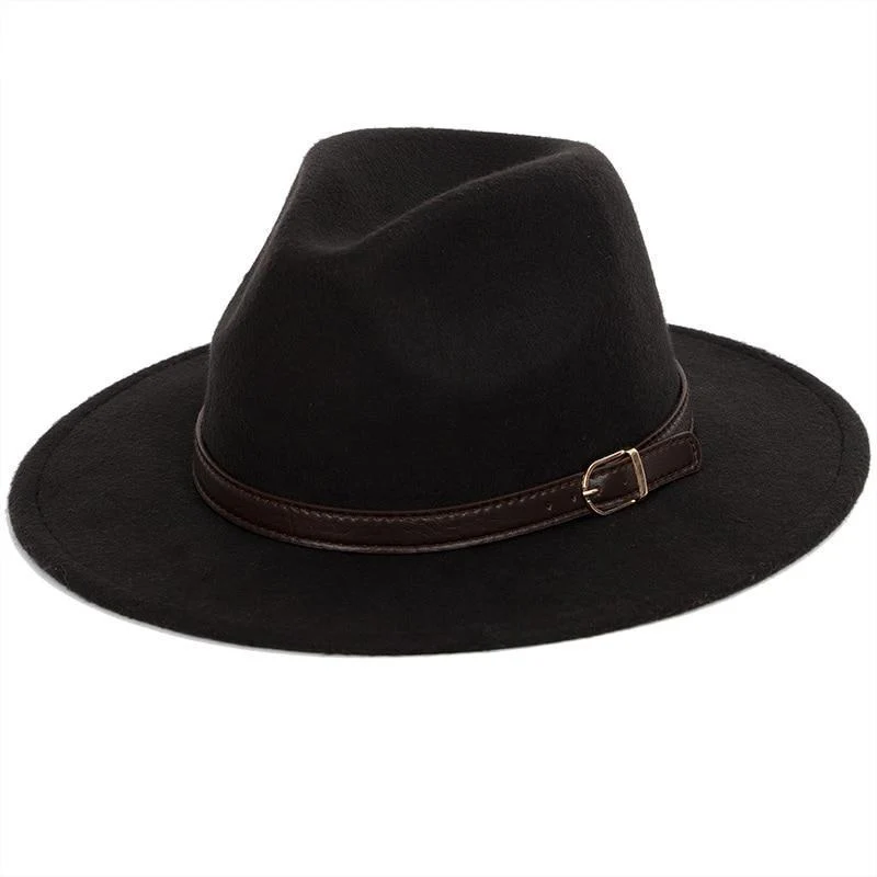 Long-Lasting Classic Fedora With Leather Band Fast