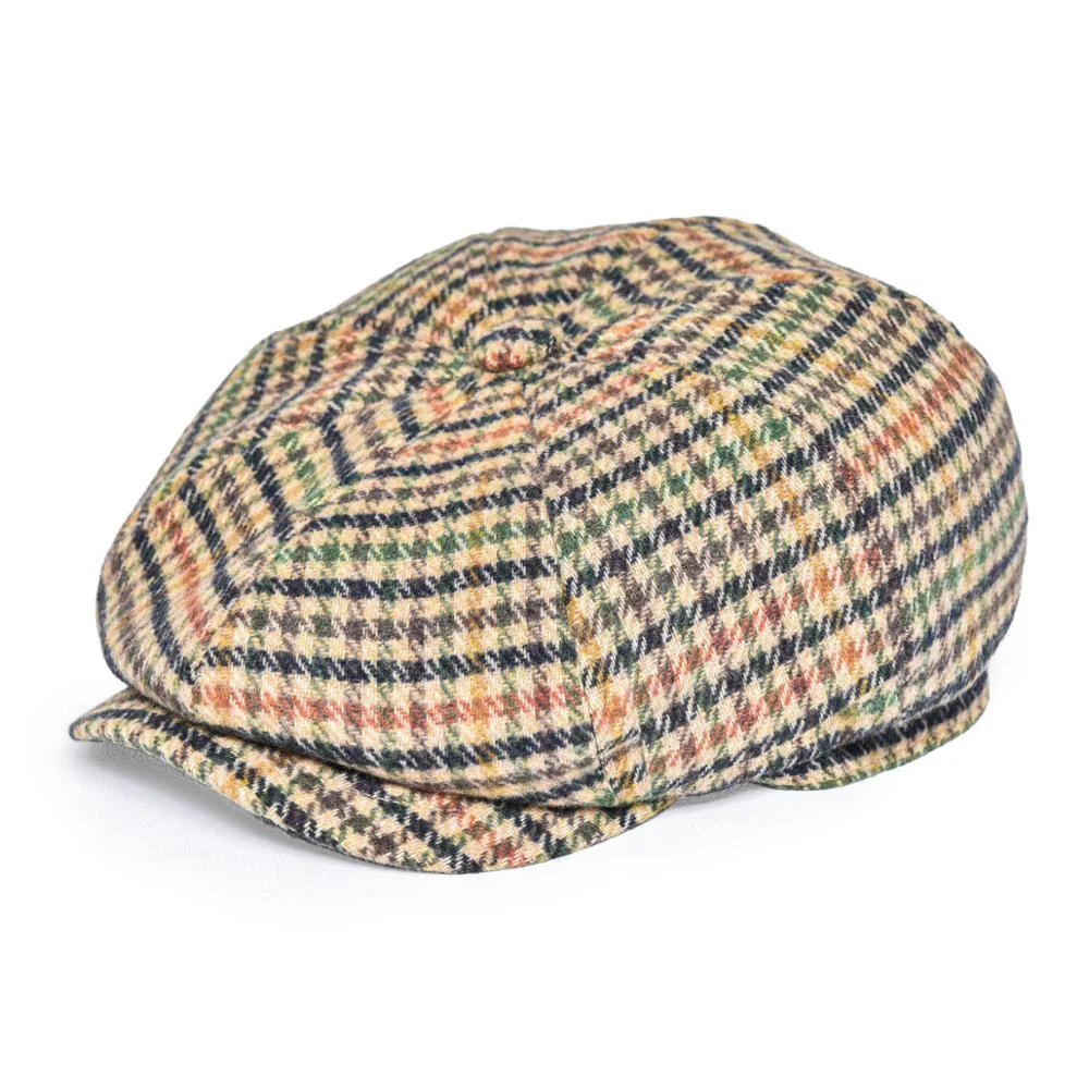 Trendy Houndstooth Tweed Newsboy Cap Advanced