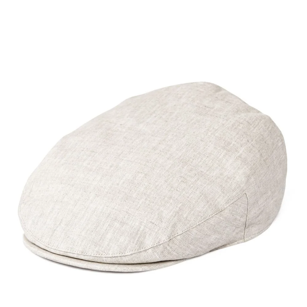 Breathable Linen Flat Cap Minimalist