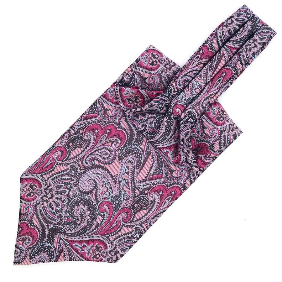 Exclusive Large Teardrop Paisley Ascot Tie Healthy