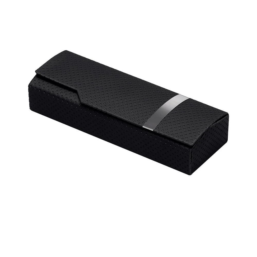 First-Class Minimalist Hard Shell Glasses Leather Case Classic