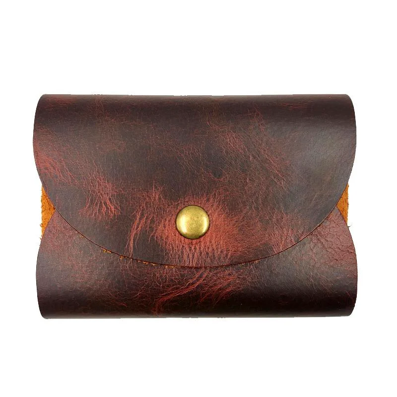 Genuine Vintage Leather Travel Pouch For Safety Razor Durable