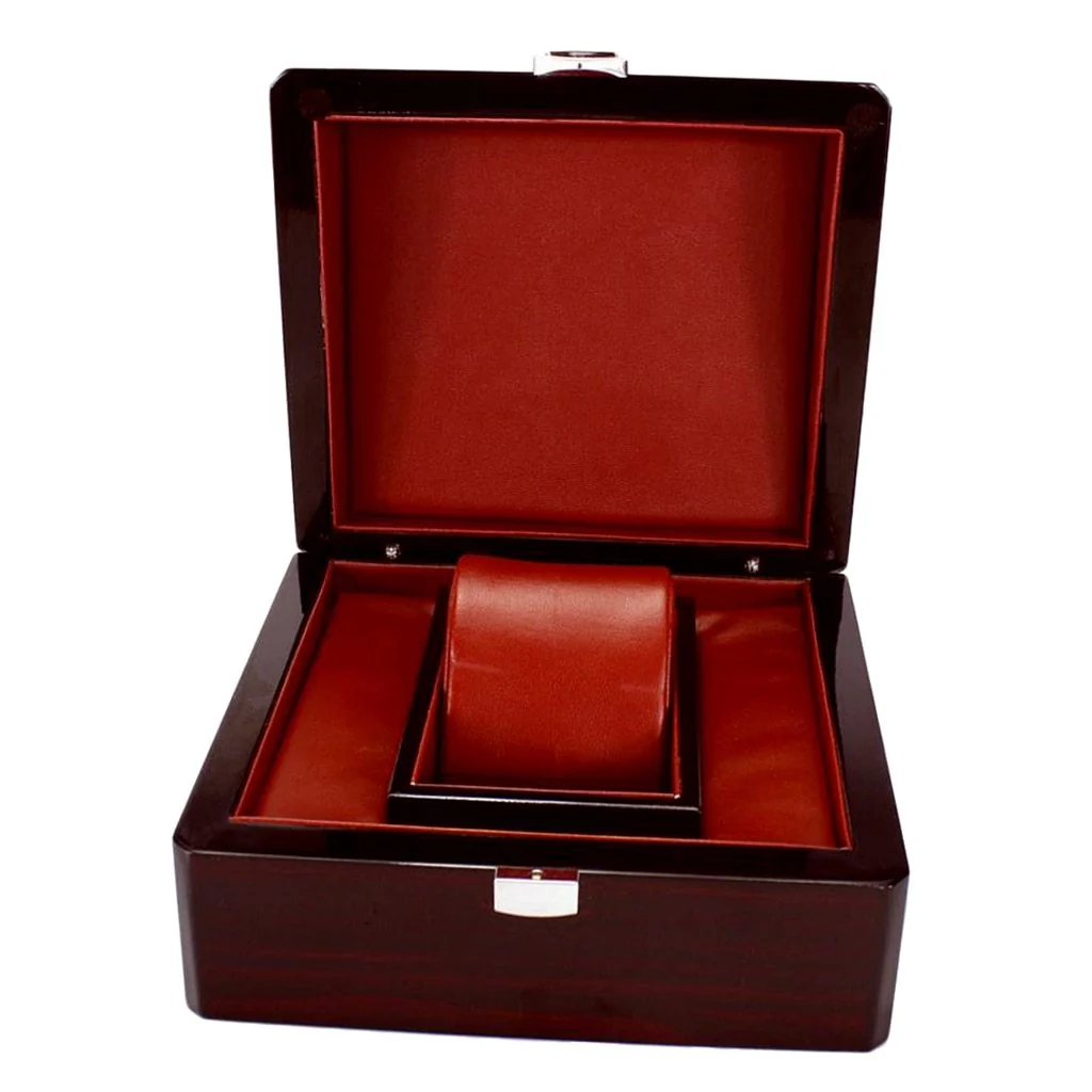 Relaxed Gaspare Glossy Wooden Single Watch Box Original