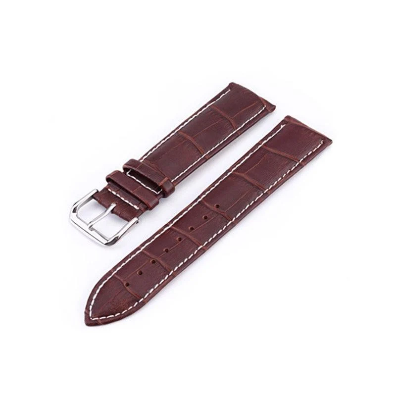 Soft Bormio Vegan Leather Watch Strap With Tang Buckle Stitching Sustainable