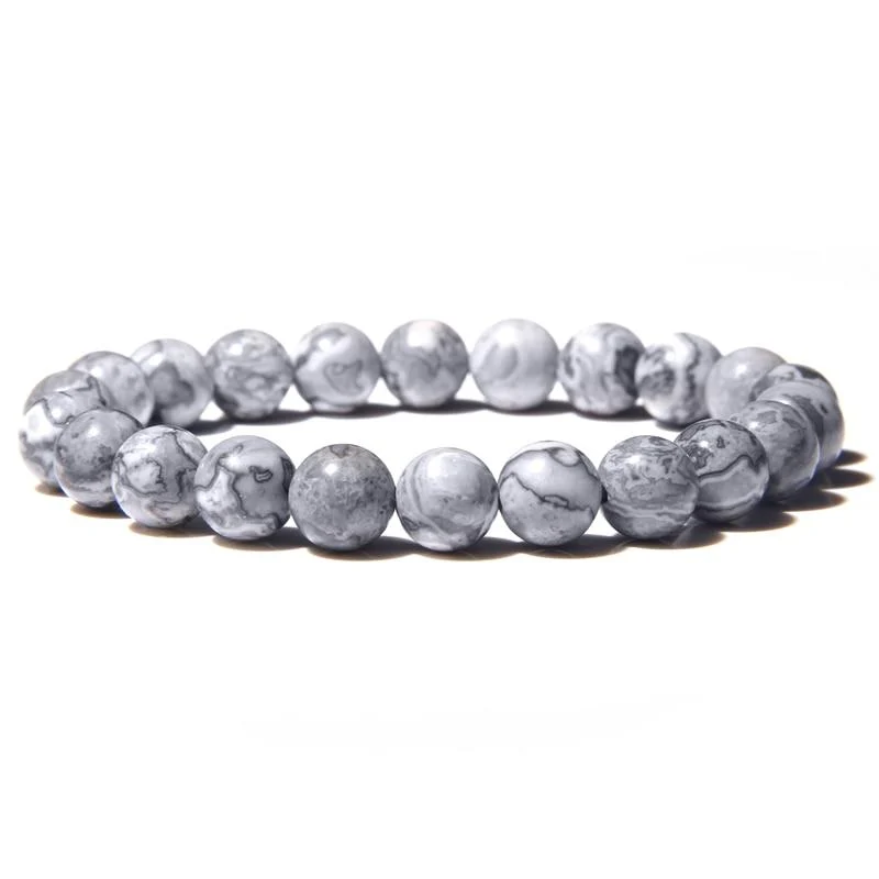 Classic Handmade Natural Stone Beaded Bracelet Efficient