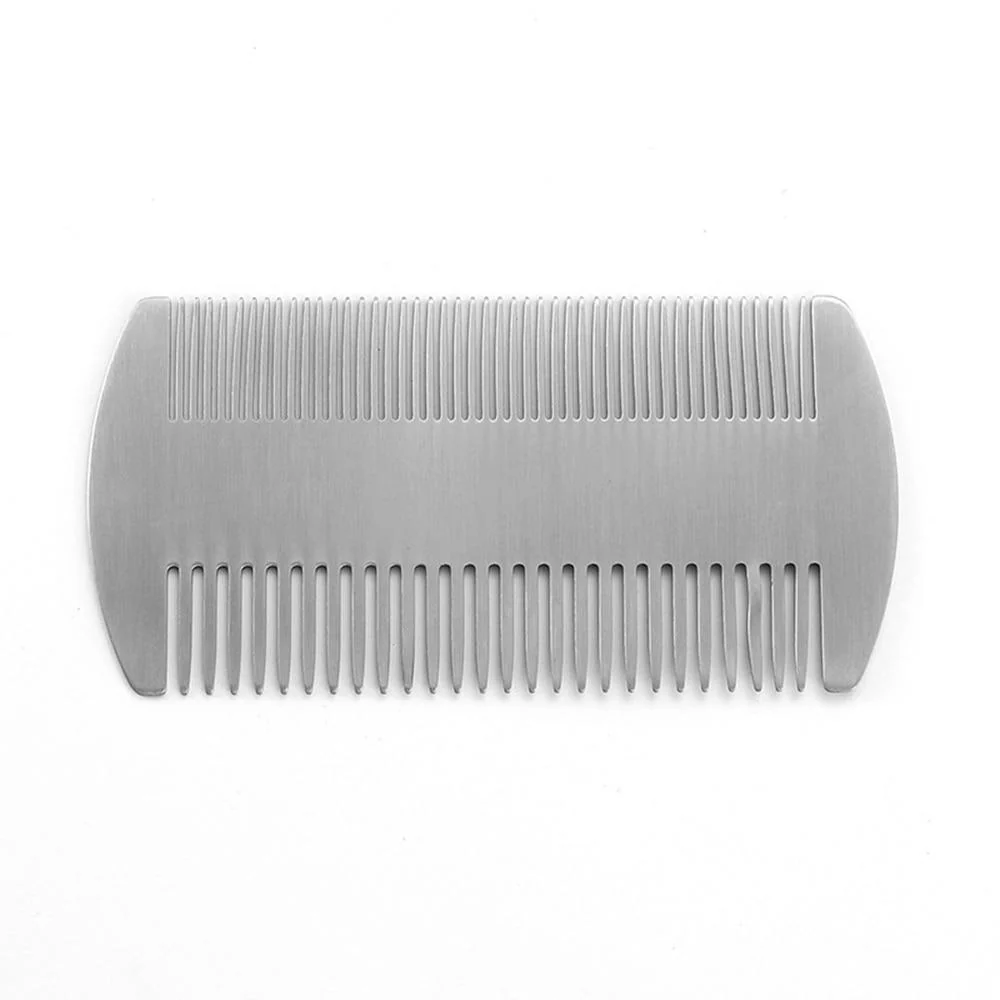 Expertly Made Double-Sided Stainless Steel Beard Comb High-Quality