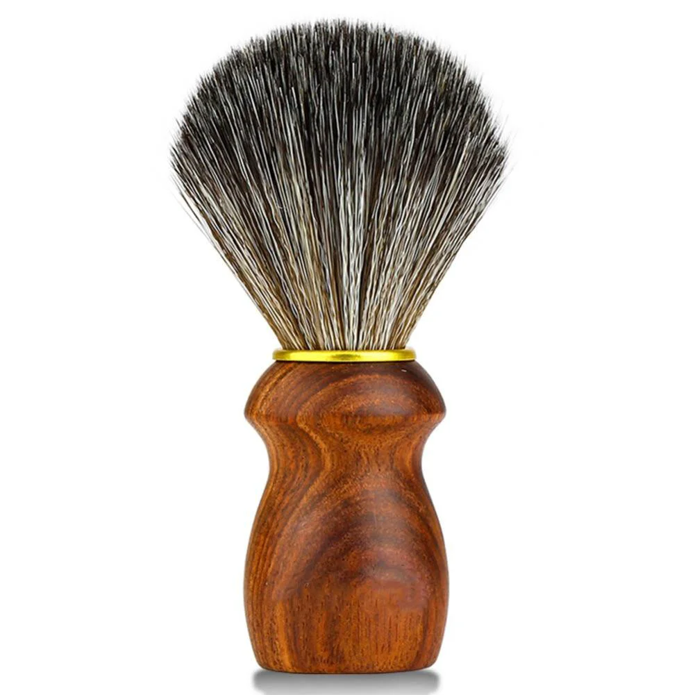 Fashionable Shaving Brush With Rare Ebony Wood Handle Sophisticated