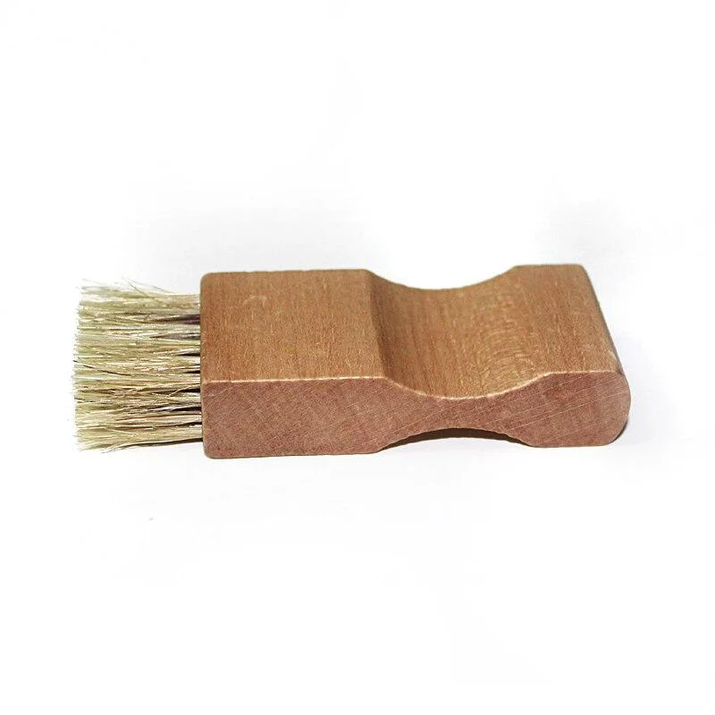 Advanced Benito Portable Beech Wood Pig Bristle Shoe Brush Classic