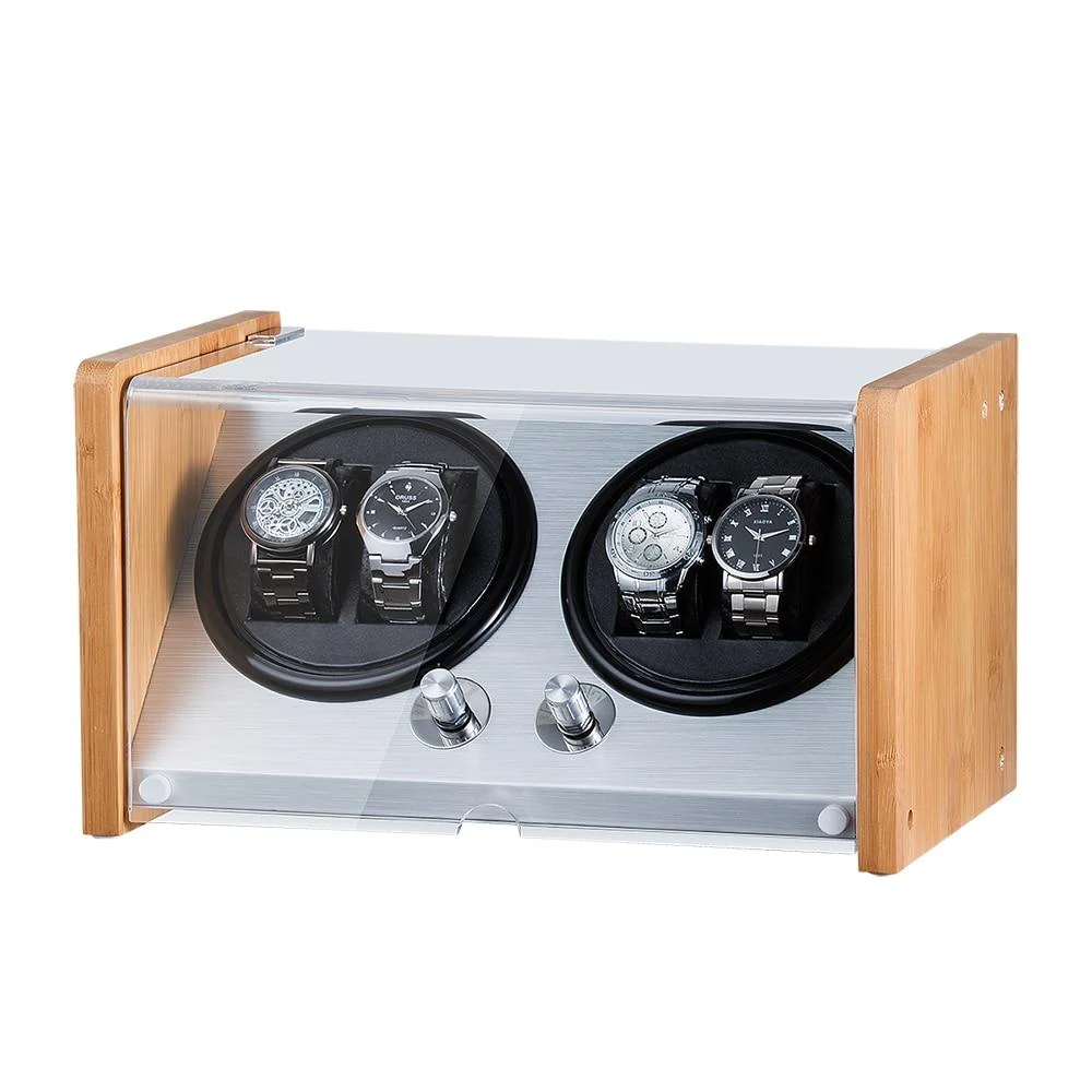 Elite Klaus Automatic Wooden Watch Winder Clean