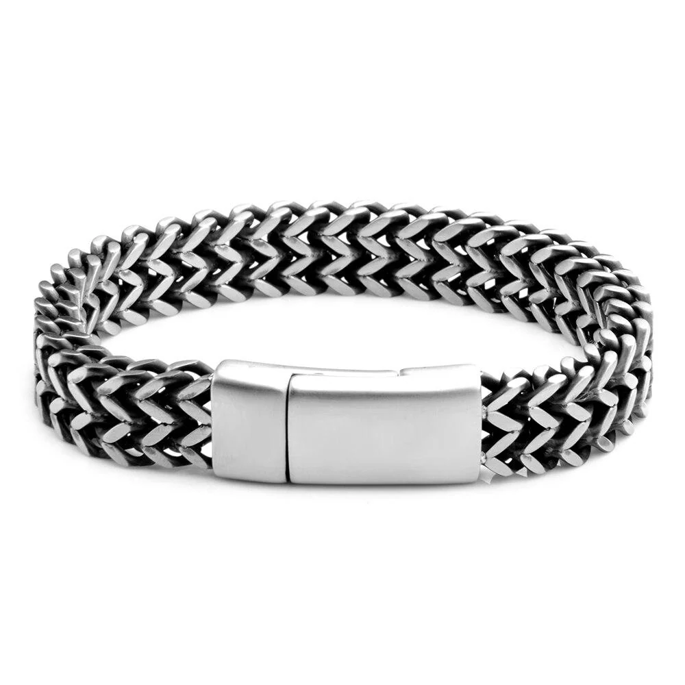 Environmentally Friendly Stefan Stainless Steel Chain Bracelet Carefully Designed