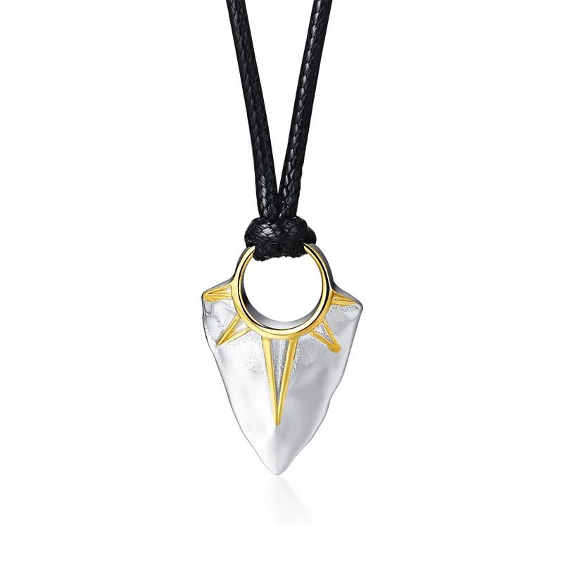 Sustainable Hawaiian Tooth Stainless Steel Pendant Necklace Fast