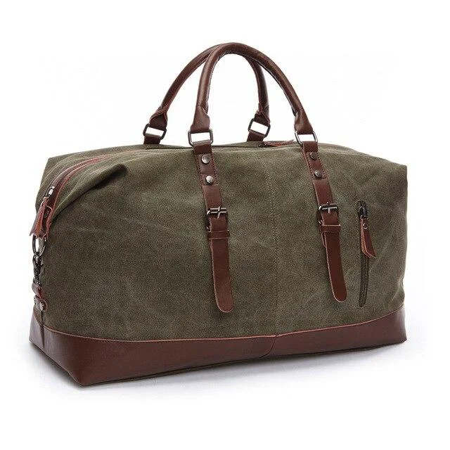 Original Jules Canvas Leather Weekender Bag Solid
