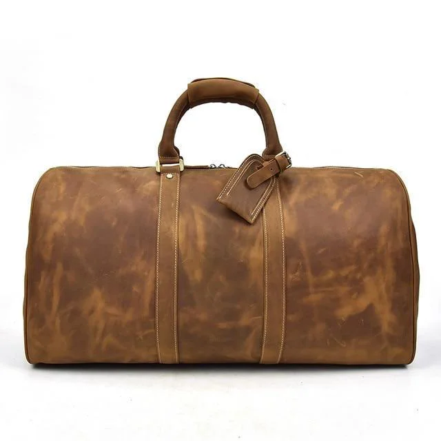 First-Class Jonathan Bolsa de viaje grande de piel de vaca Exceptional