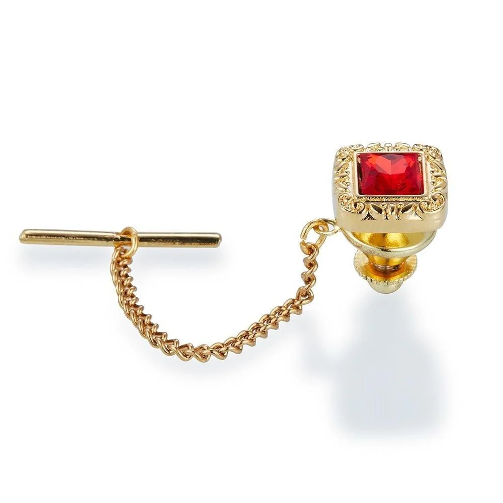 Elegant Alfiler de corbata Royal Crystal Natural