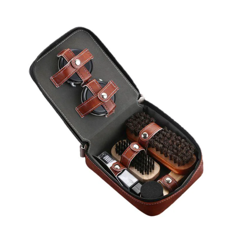Next-Generation Set de viaje para el cuidado profesional del calzado de cuero 9 piezas Genuine