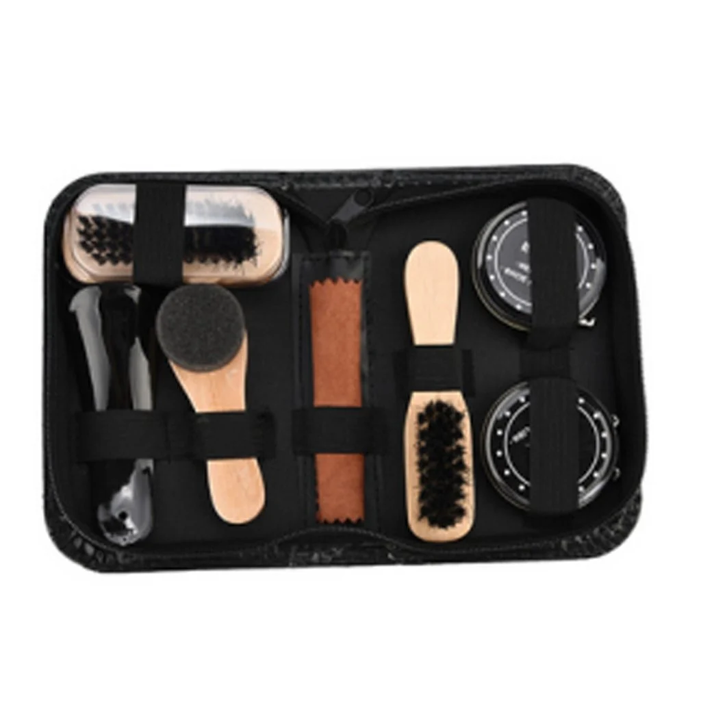 Sophisticated Set de viaje para el cuidado del calzado de cuero 8 piezas Soft