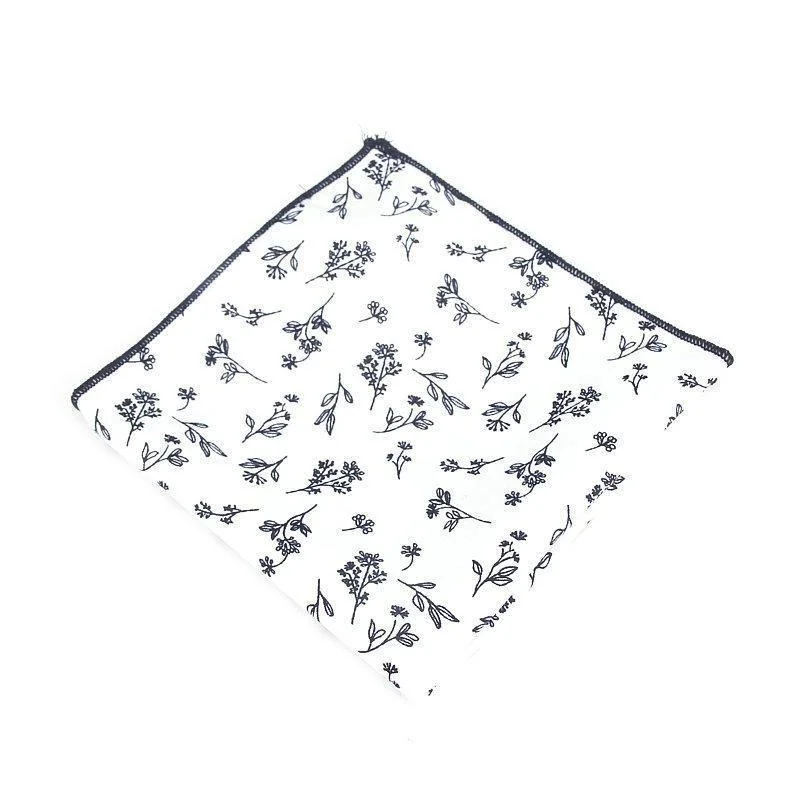 Easy-to-Use Pañuelo de algodón blanco geométrico Responsible