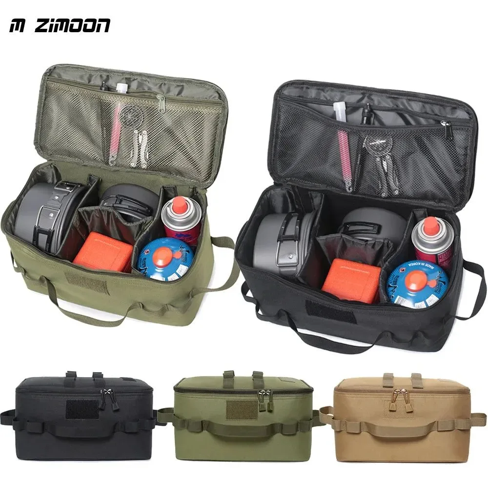 Reliable Outdoor Storage Bag for Camping Gas Canister and Cookware Picnic Tools Organizer Carrier Modern