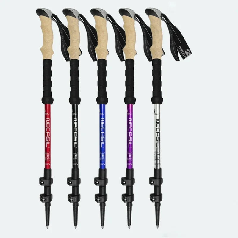 Sophisticated 2PCS Ultralight Trekking Poles – Adjustable Aluminum Hiking Walking Sticks with Quick Lock System Elegant