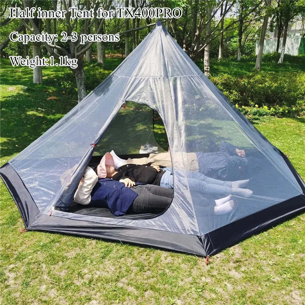 Minimalist Half Inner Mesh Camping Tent – Lightweight Breathable Shelter for Hiking Camping Professional