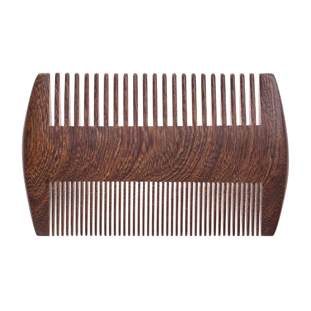 Smart Peine de barba antiestático de bolsillo de sándalo High-Performance