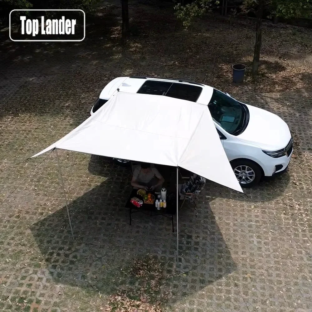 High-Performance Manta Ray Car Side Awning – Black Coating Waterproof Tarp with Suction Cup Anchor Manta Ray Car Side Awning – Black Coating Waterproof Tarp with Suction Cup Anchor Responsible