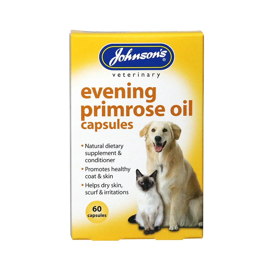 Innovative Johnsons Evening Primrose Oil Capsules For Dogs Cats 60 Capsules High-Performance