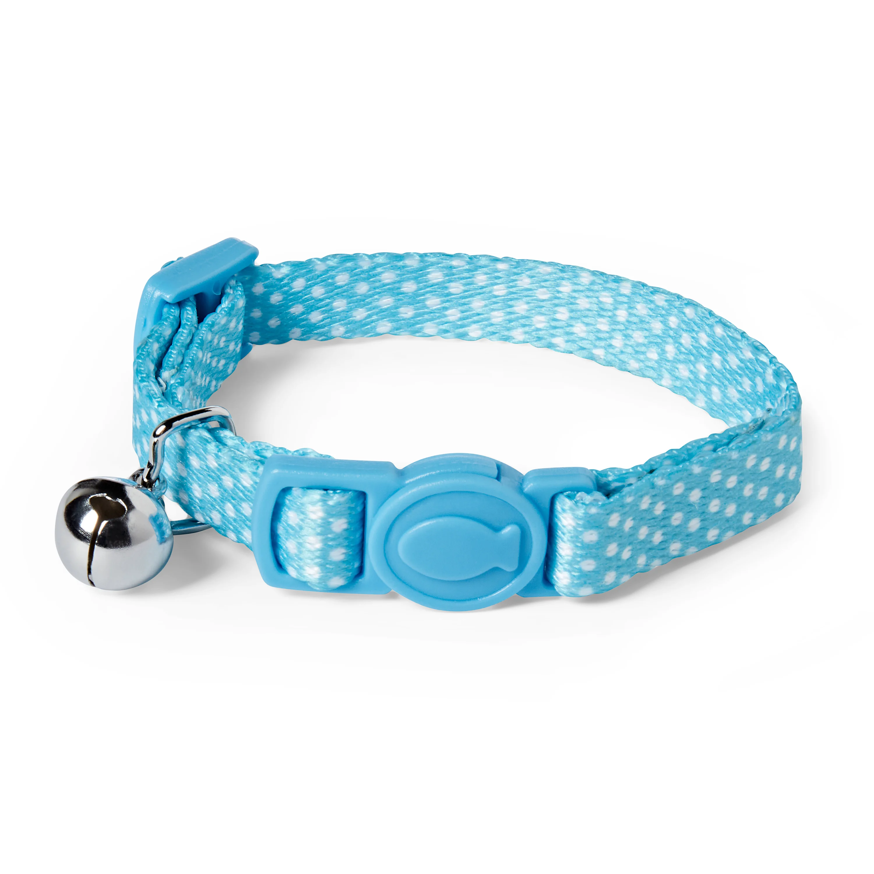 Sustainable Pets at Home Kitten Polka Dot Collar Blue Fine Crafted