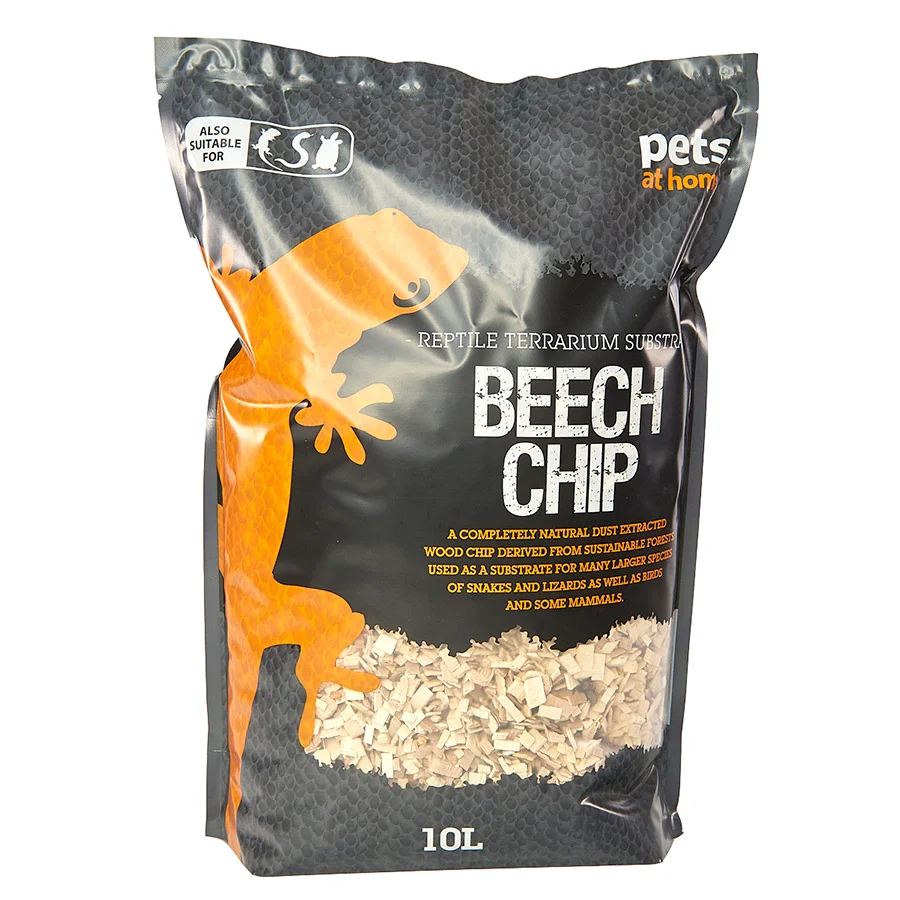 Unique Pets at Home Reptile Substrate Beech Chip 10L Eco-Friendly