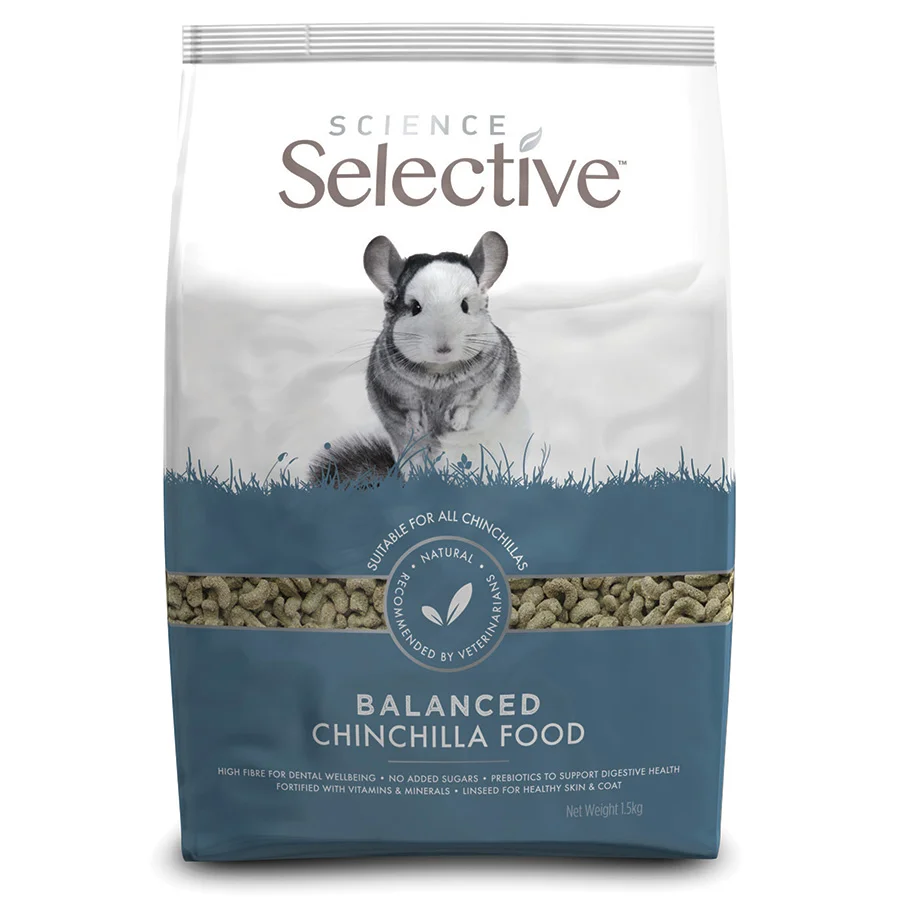 Healthy Selective Balanced Chinchilla Food 1.5kg Official