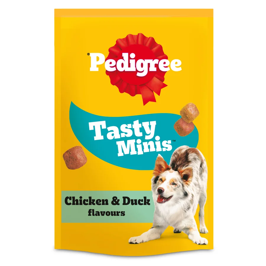 Outstanding Pedigree Tasty Minis Adult Dog Treats Chicken Duck 130g Comfortable