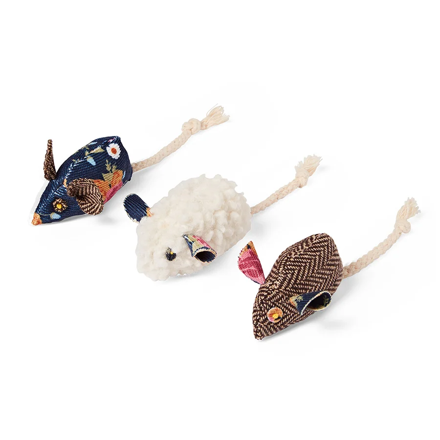 User-Friendly Pets at Home Floral Mini Mice Cat Toy 3 Pack Clean