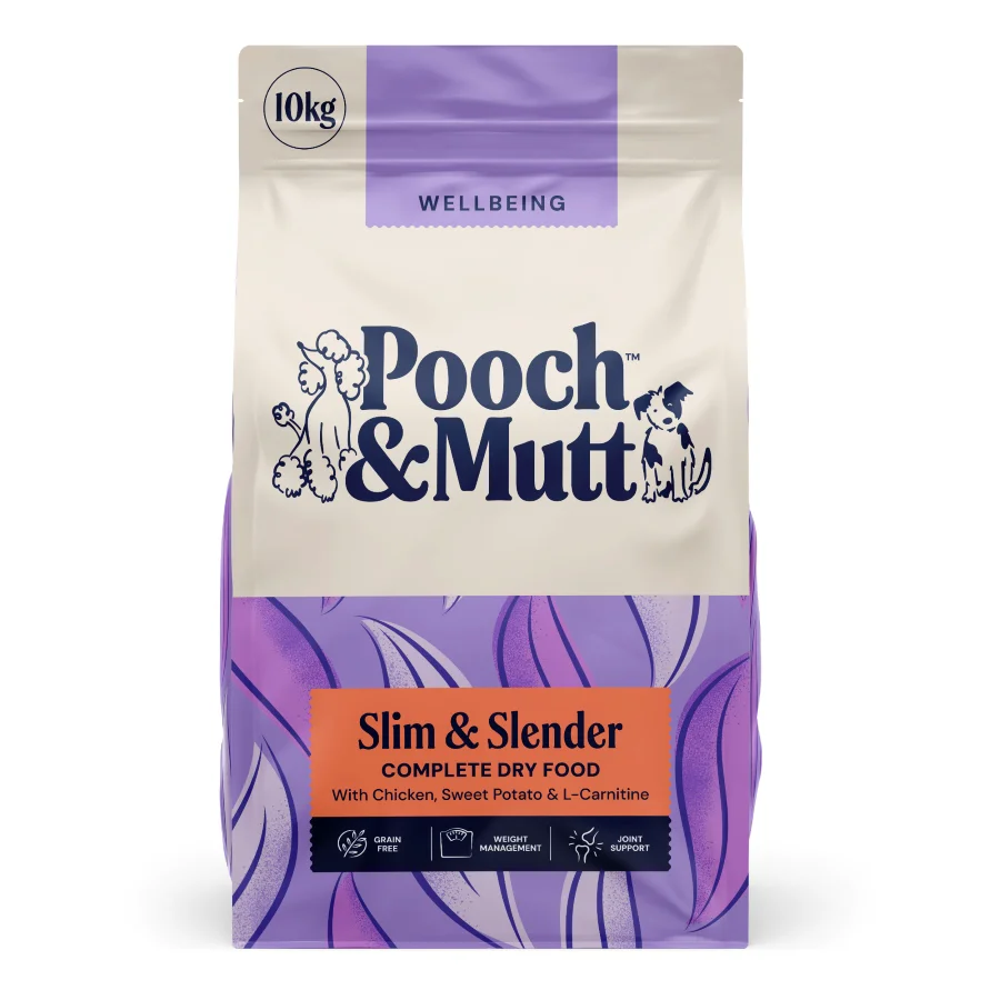 Easy-to-Use Pooch Mutt Slim Slender Dry Dog Food Chicken 10kg Classic
