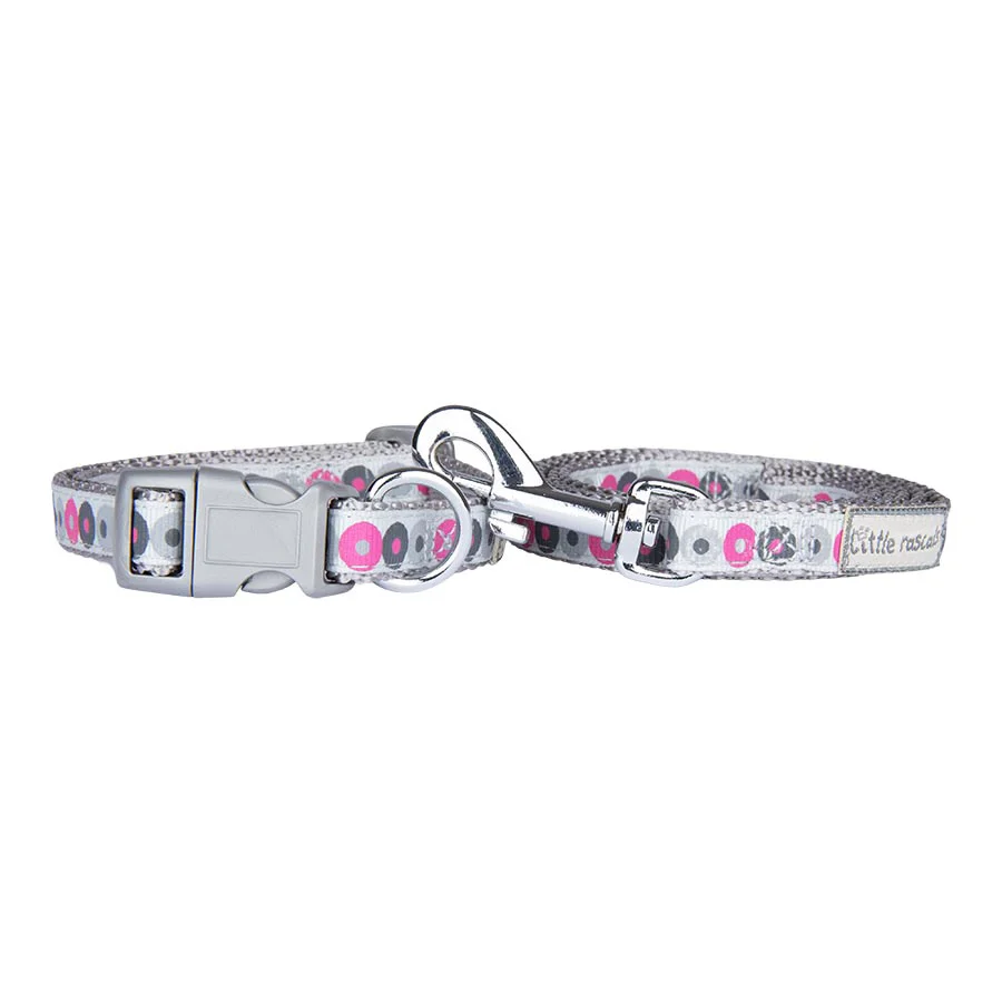 Smart Little Rascals Puppy Collar Lead Set Pink Durable