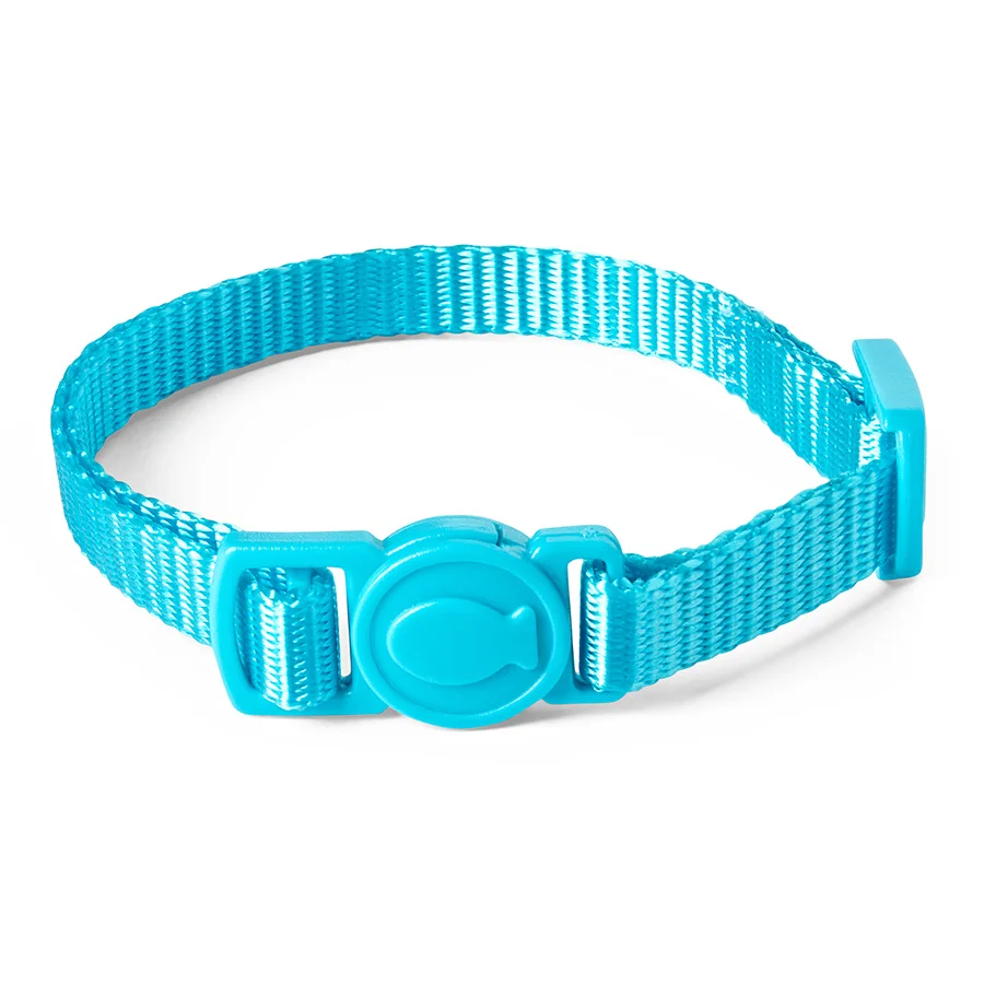 Unique Pets Essentials Thin Cat Collar Blue Professional